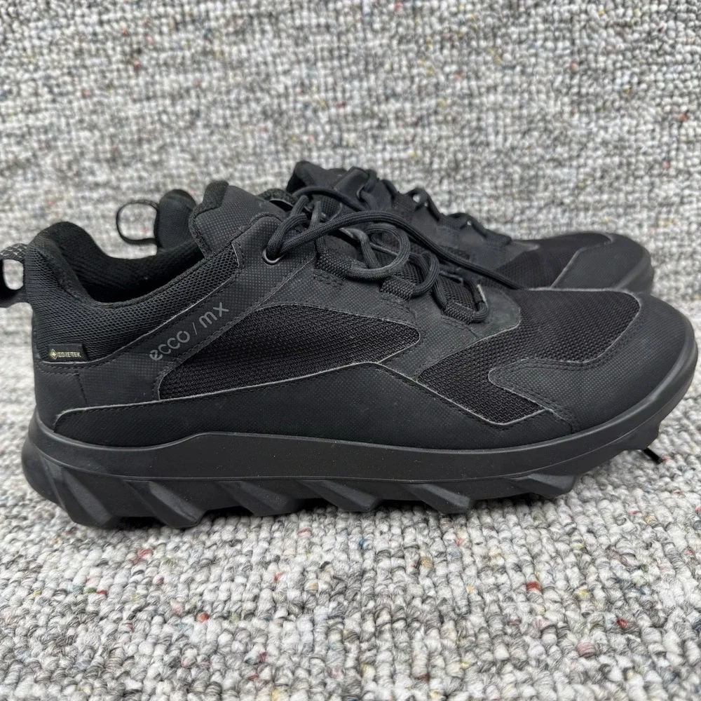 ECCO MX Shoes Mens 8-8.5 Gore-Tex Outdoor Waterproof Hiking Low Top Black